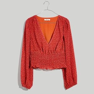 Madewell Julianne Smocked Top